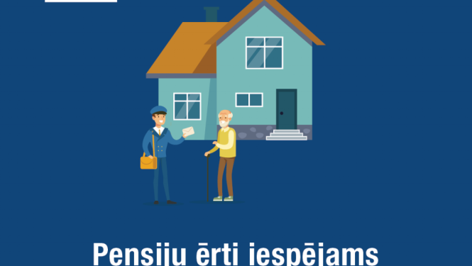 Pēc pensijas nav jādodas uz pasta nodaļu – Valsts sociālās apdrošināšanas aģentūrā iespējams pieteikt tās piegādi mājās