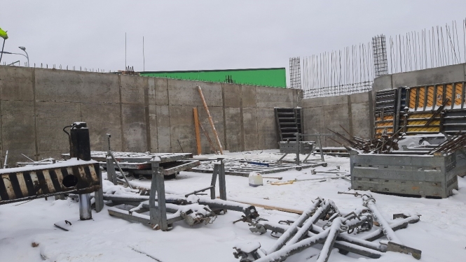 Katlu mājas izbūves darbi, 2022.g. decembris, (foto A. Žagars)