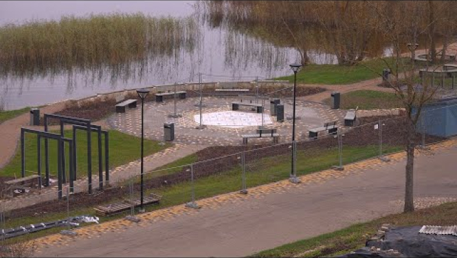 Lielā Ezerkrasta promenadē darbi rit pilnā sparā