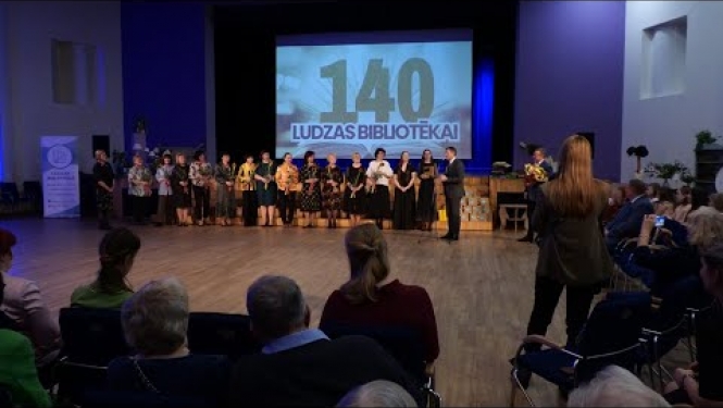 Ludzas bibliotēkai svinīgi atzīmē 140 gadu jubileju