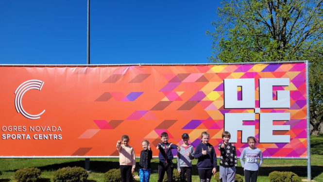 Ludzas novada Sporta skolas vieglatlēti startē Ogrē