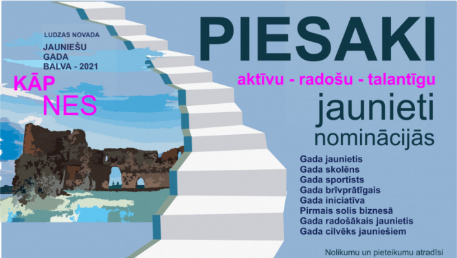 Piesaki nominantu Ludzas novada “Jauniešu Gada balvai 2021”