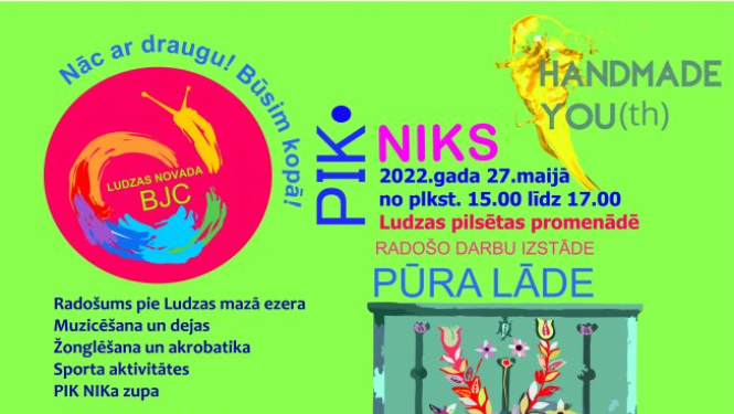 Radošais pikniks “PIK NIK” Ludzas pilsētas promenādē