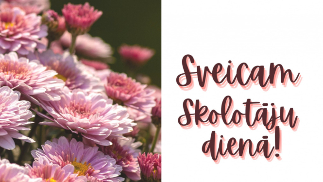Ludzas novada pašvaldības domes priekšsēdētāja E.Mekša apsveikums Skolotāju dienā!