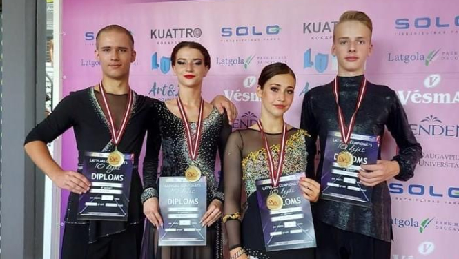 Ludzāniešiem sasniegumi Latvijas čempionātā 10 dejās