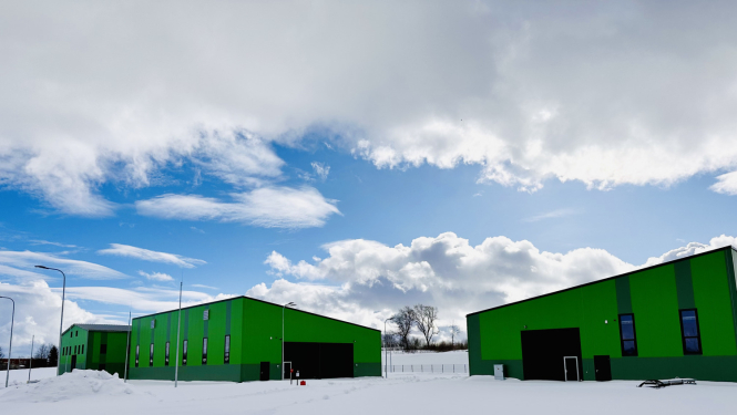 Turpinās būvdarbi ražošanas kompleksa izbūvē Krāslavas ielā 1, Ludzā