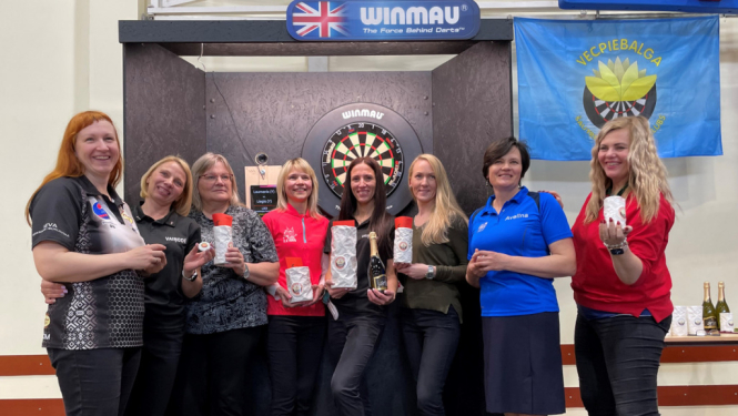 SK Kuorsova komanda startē Latvijas Darts virslīgas sacensībās Vecpiebalgā