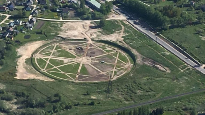 Ludzas Gaismas dārzs no putna lidojuma