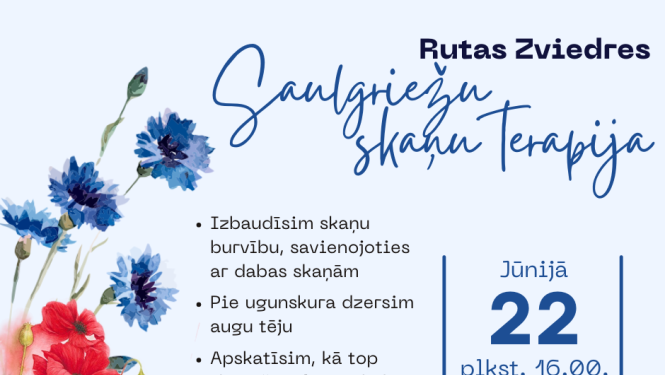 Saulgriežu skaņu terapija Kārsavā