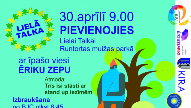 Aicina pievienoties talkai Runtortas muižas parkā!