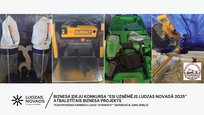 Ludzā tapusi jauna kokapstrādes darbnīca