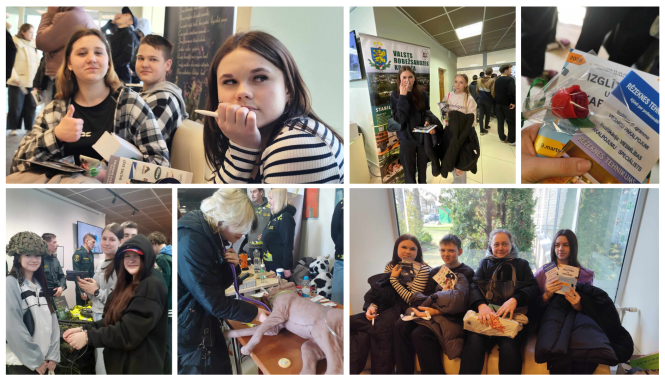 Mērdzenes un Ciblas pamatskolas skolēni apmeklē Izglītības izstādi Rēzeknē