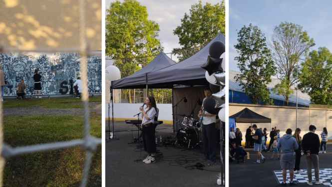 Attēlā: Signālvēlēšanu iedvesmas vakars Ludzas novada Sporta skolas slidotavā. Foto: biedrība "Eiropas Kustība Latvijā"