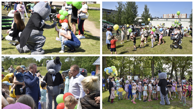 Vizuālis - Ludzā un Kārsavā atklāti jauni bērnu rotaļu laukumi – vietas priekam, kustībai un draudzībai