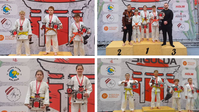 Ludzas novada džudisti demonstrē cīņassparu un izcīna godalgas starptautiskajā turnīrā “Sigulda 2026”