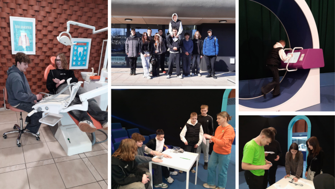 Zilupes vidusskolas skolēni Inovāciju centrā pēta cilvēka veselību