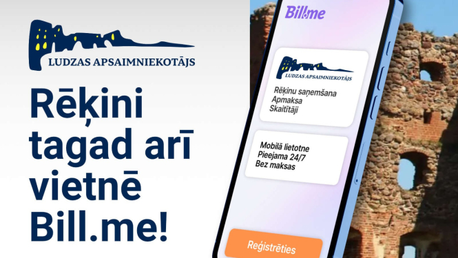 Vizuālis - SIA “LUDZAS APSAIMNEKOTĀJS ievieš jaunu klientu apkalpošanas platformu - ērta rādījumu nodošana, rēķinu saņemšana un komunikācija ar pārvaldnieku!