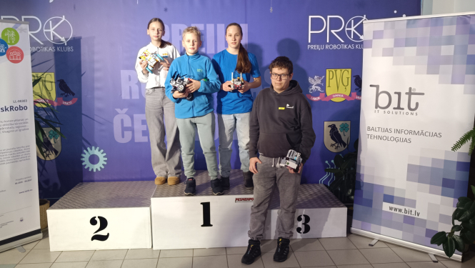 Ludzas novada skolēni piedalās Preiļu robotikas čempionātā projekta SkillRiskRobo ietvaros