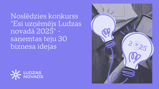 Vizuālis - Noslēdzies konkurss “Esi uzņēmējs Ludzas novadā 2025” — saņemtas teju 30 biznesa idejas
