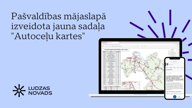 Pašvaldības mājaslapā izveidota jauna sadaļa "Autoceļu kartes"
