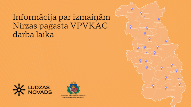 Informācija par izmaiņām Nirzas pagasta VPVKAC darba laikā