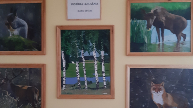 PII “Rūķītis” skatāma Ingrīdas Ladusānes gleznu izstāde