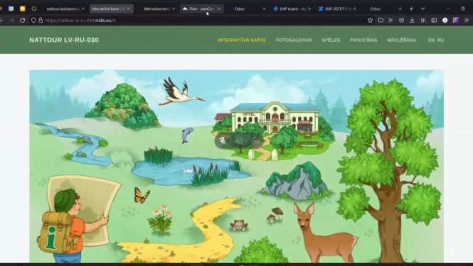 Tas ir ekrānšāviņš no programmatūras papildināšanas mācībām