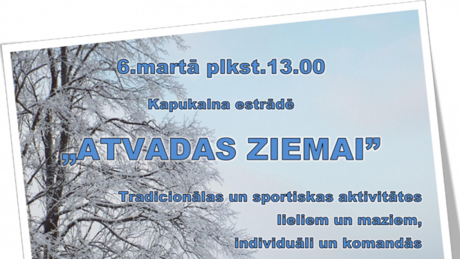6.martā Ciblā notiks tradicionālās sporta aktivitātes “Atvadas ziemai”
