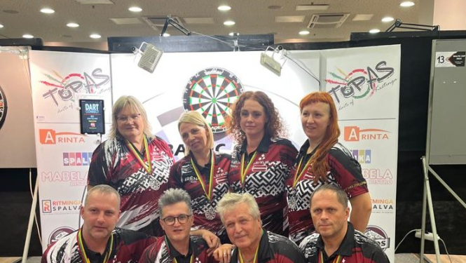 SK Kuorsova šautriņu metējiem panākumi šautriņu mešanas turnīrā Lietuvā