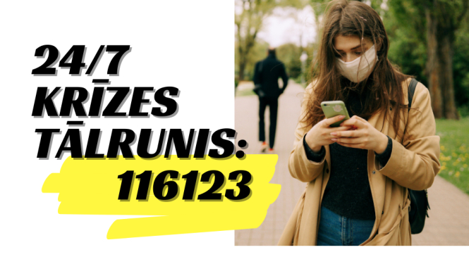 Jauns bezmaksas krīžu tālrunis – 116123