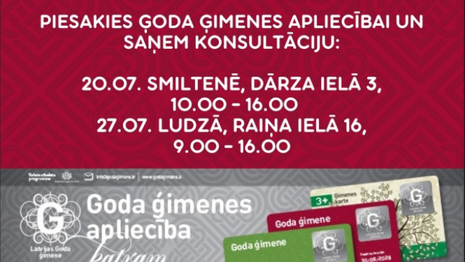 Piesakies Goda ģimenes apliecībai un saņem konsultāciju