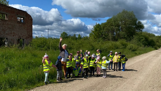 Ludzas PII Rūķītis bērnu pārgājiens