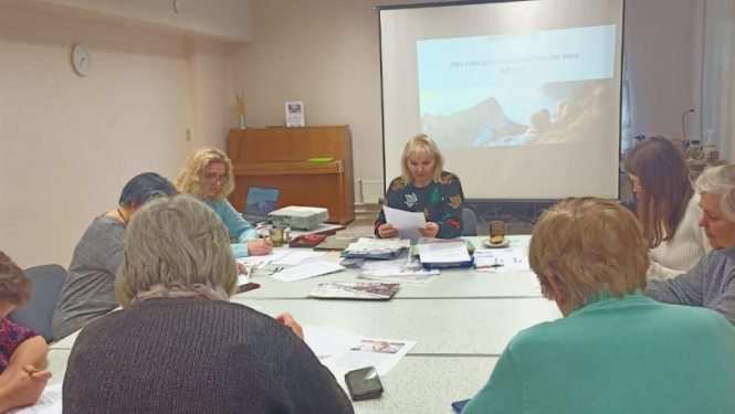 Kursu nodarbība Pušmucovā. (Foto I.Baziļeviča)