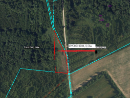 Zemes vienības Pušmucovas pagasta teritorijā ar kadastra apzīmējumu 6890 001 0004, platība 0,5 ha, izvietojuma shēma