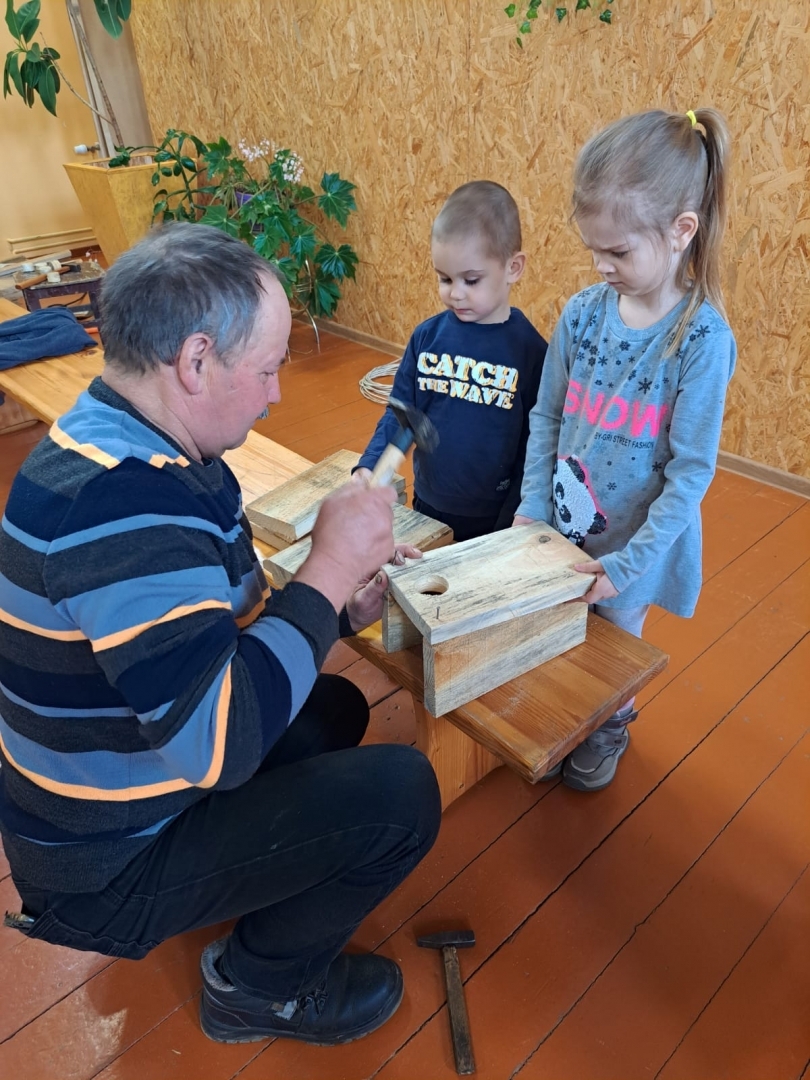 Putnu būrīšu darbnīca Blontu pagasta pirmsskolas izglītības iestādē