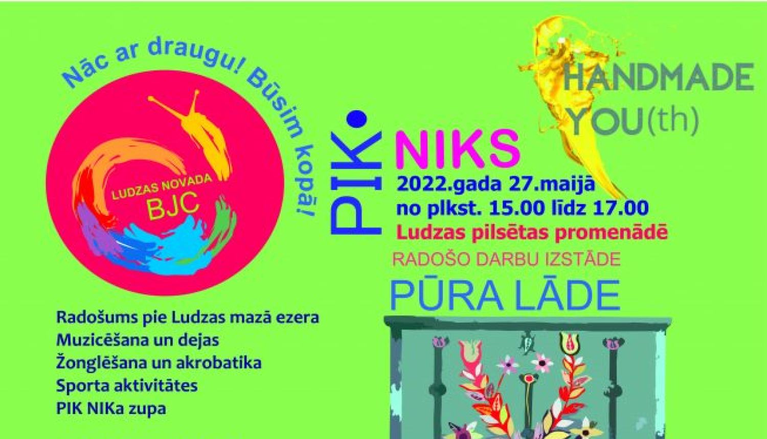 Radošais pikniks “PIK NIK” Ludzas pilsētas promenādē