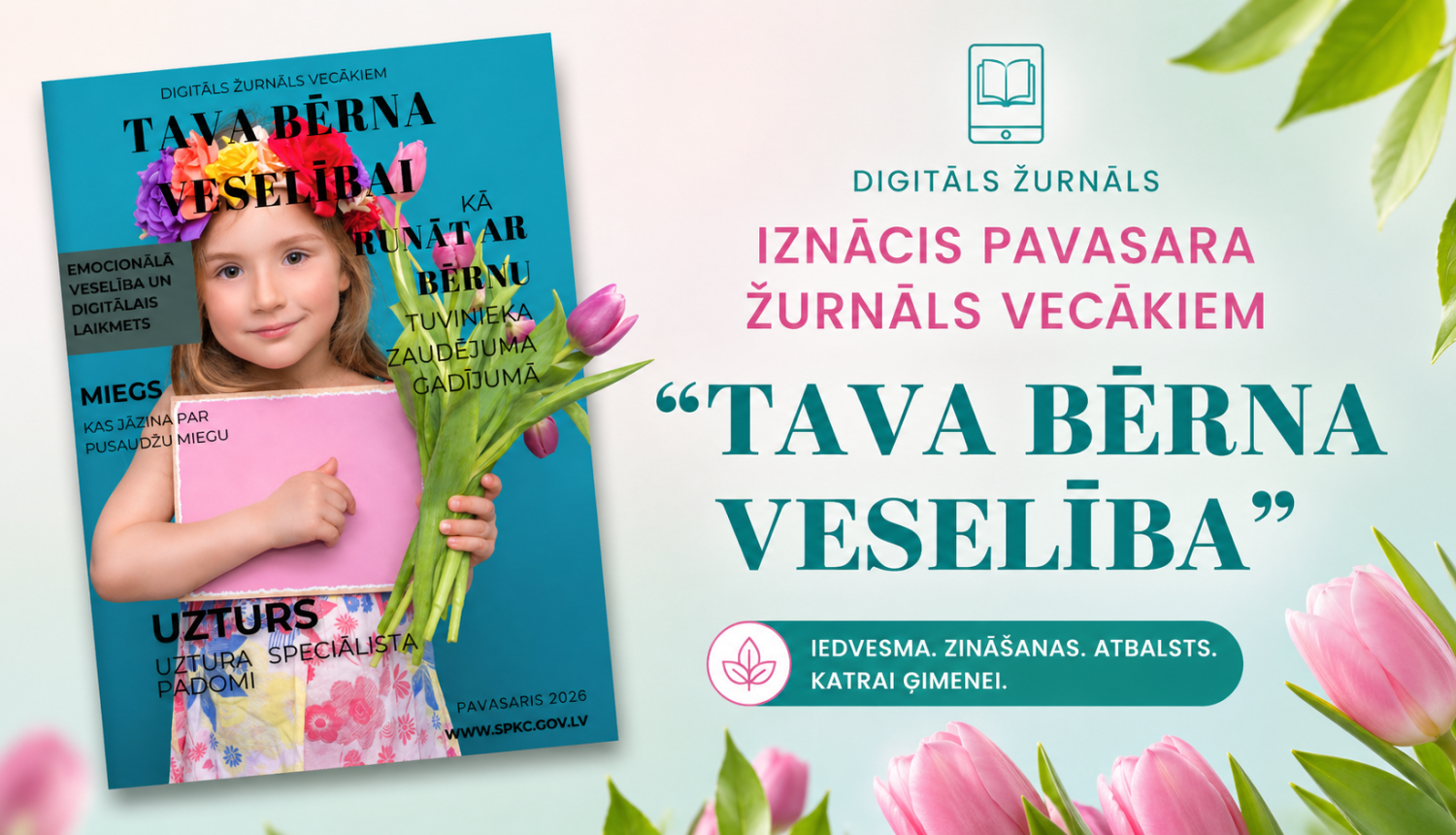 Jauns digitāls žurnāls vecākiem par bērna veselību – praktiski, saprotami un mūsdienīgi 