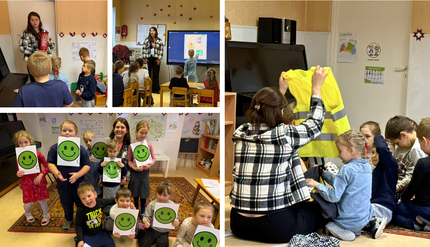 Mežvidu pagasta pirmsskolas izglītības iestāde "Saulīte" stiprina bērnu zināšanas par drošību mājās un uz ielas