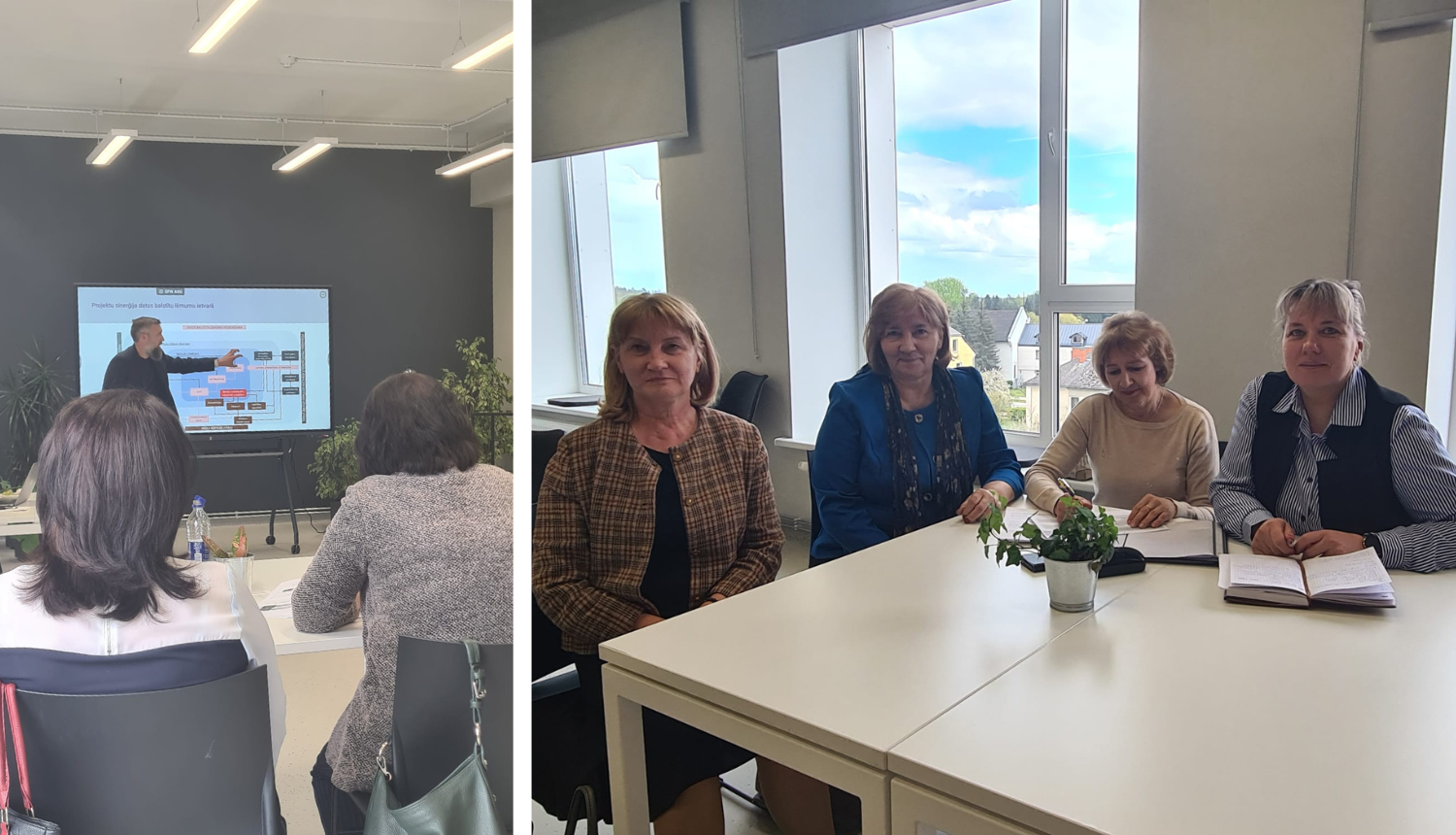 Vizuālis - Izglītības pārvaldes darbinieki piedalās klātienes sarunās