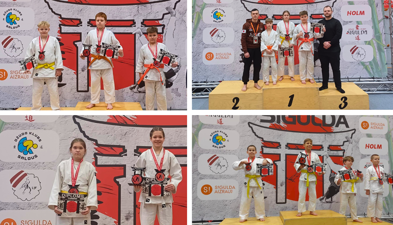 Ludzas novada džudisti demonstrē cīņassparu un izcīna godalgas starptautiskajā turnīrā “Sigulda 2026”