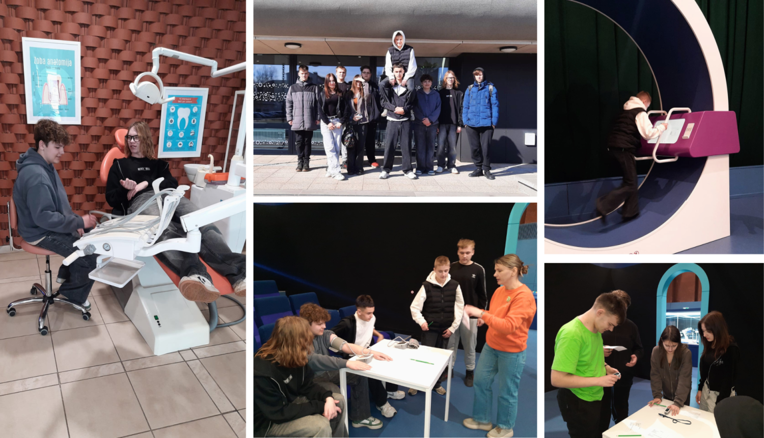 Zilupes vidusskolas skolēni Inovāciju centrā pēta cilvēka veselību