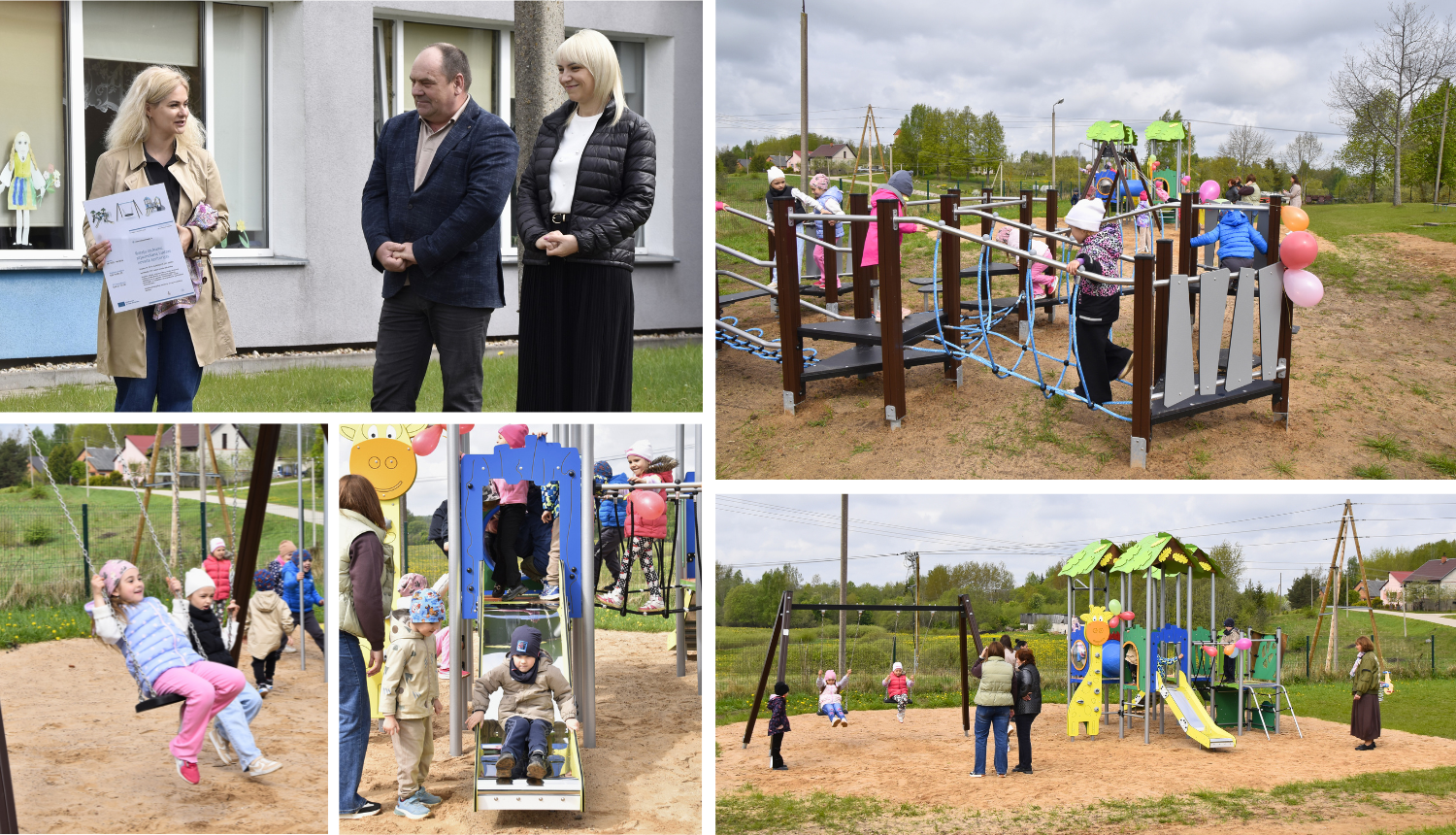 Atklāts jauns rotaļu laukums Blontu pagasta pirmsskolas izglītības iestādē