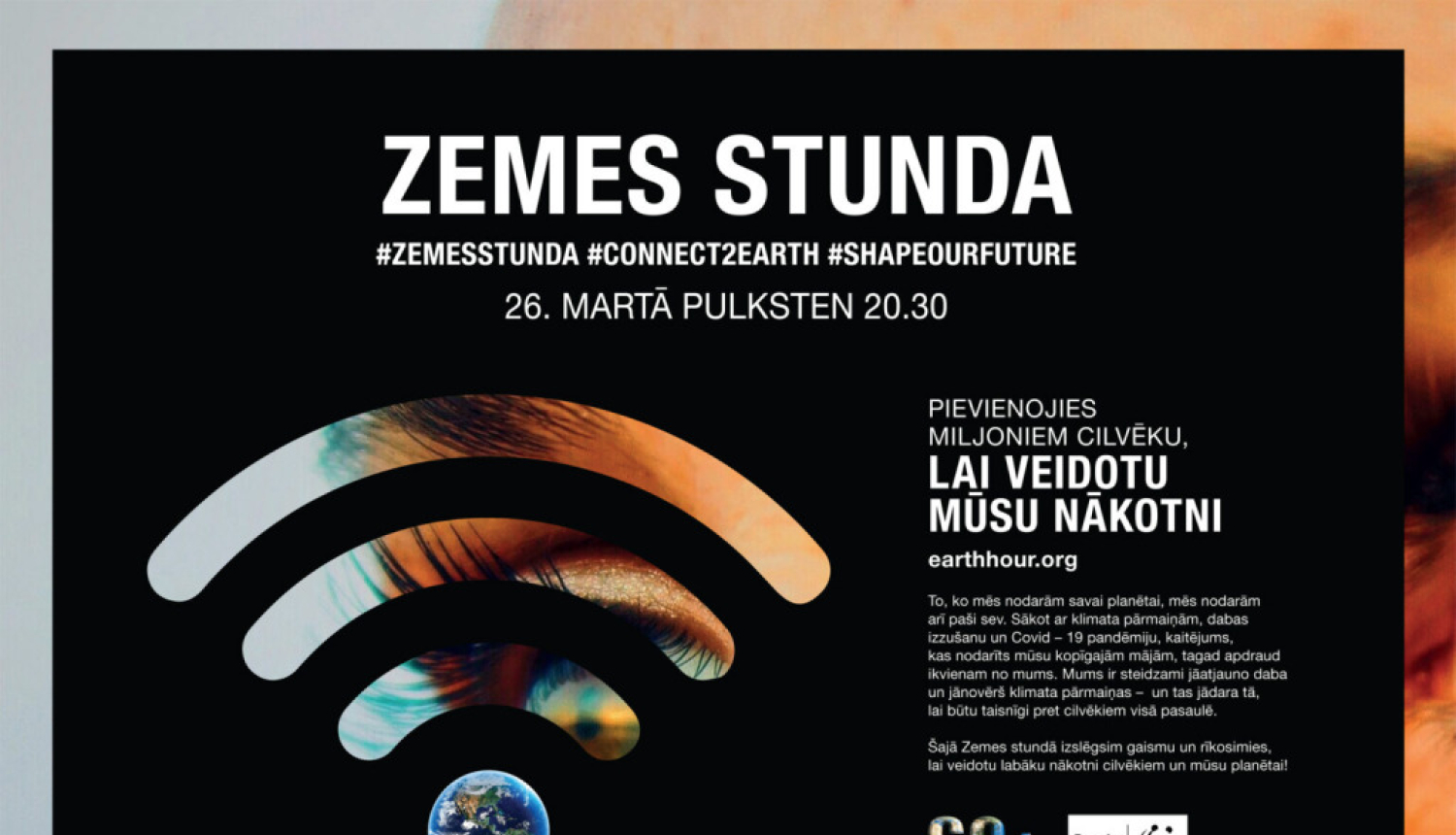 “Zemes stunda 2022”: solidaritātes brīdis cilvēkiem un planētai