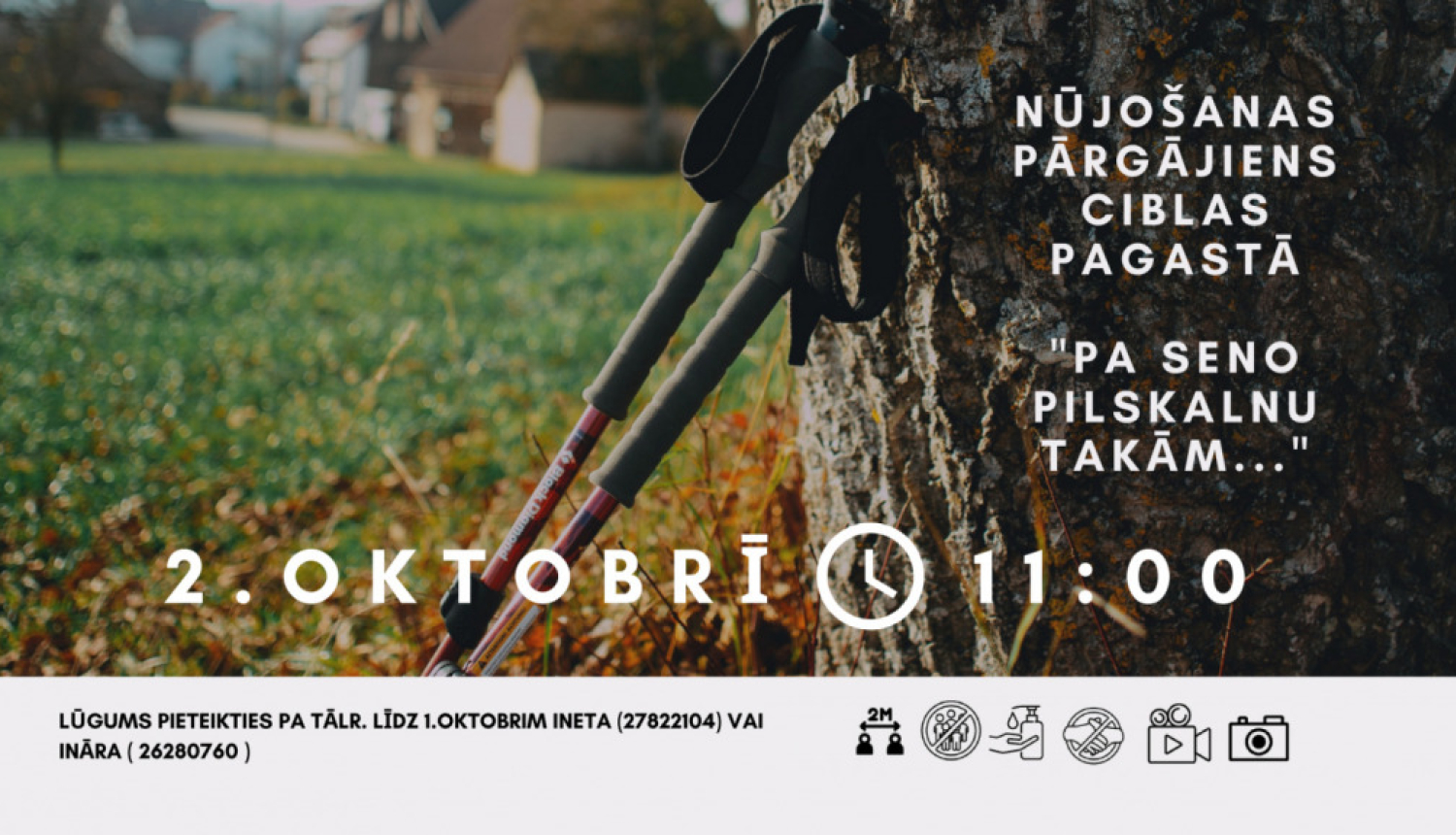 Nūjošanas pārgājiens “Pa seno pilskalnu takām…” Ciblas pagastā