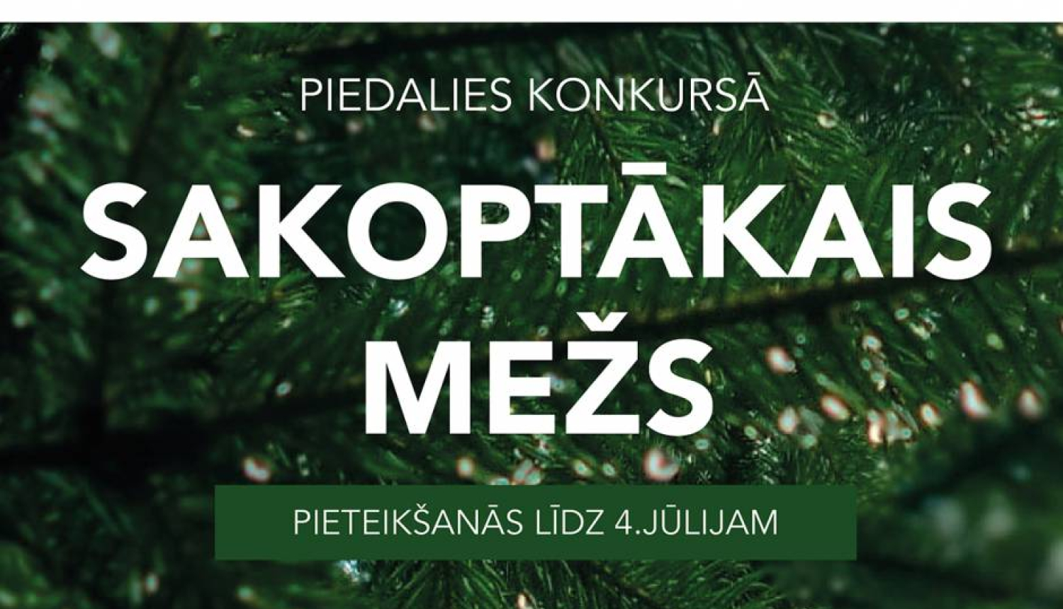 Sākusies pieteikšanās konkursam “Sakoptākais mežs 2022”