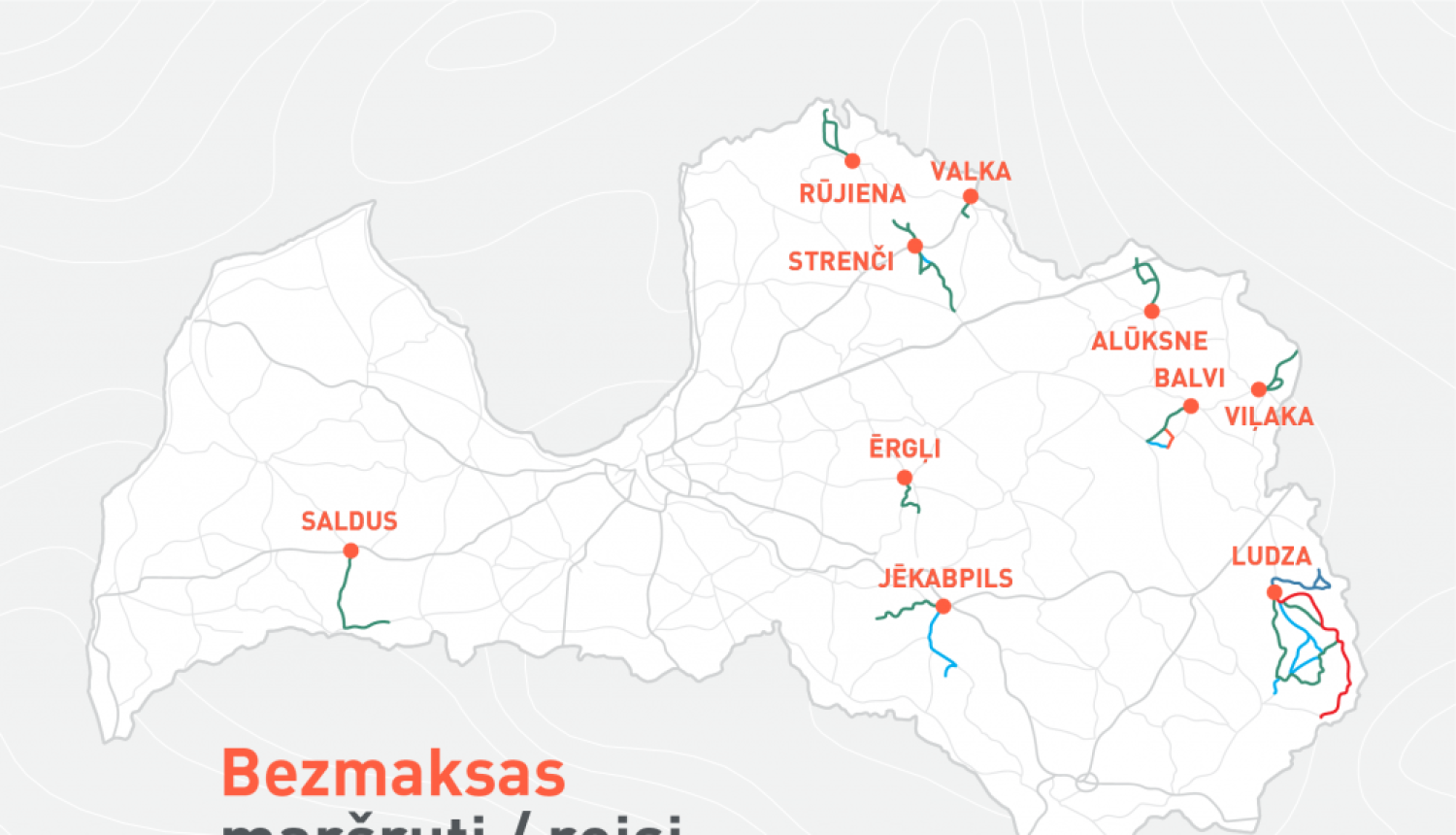 No 1. oktobra 15 reģionālajos maršrutos tiks ieviests bezmaksas sabiedriskais transports; apkalpošana būs bez maksas visos vai tikai atsevišķos reisos