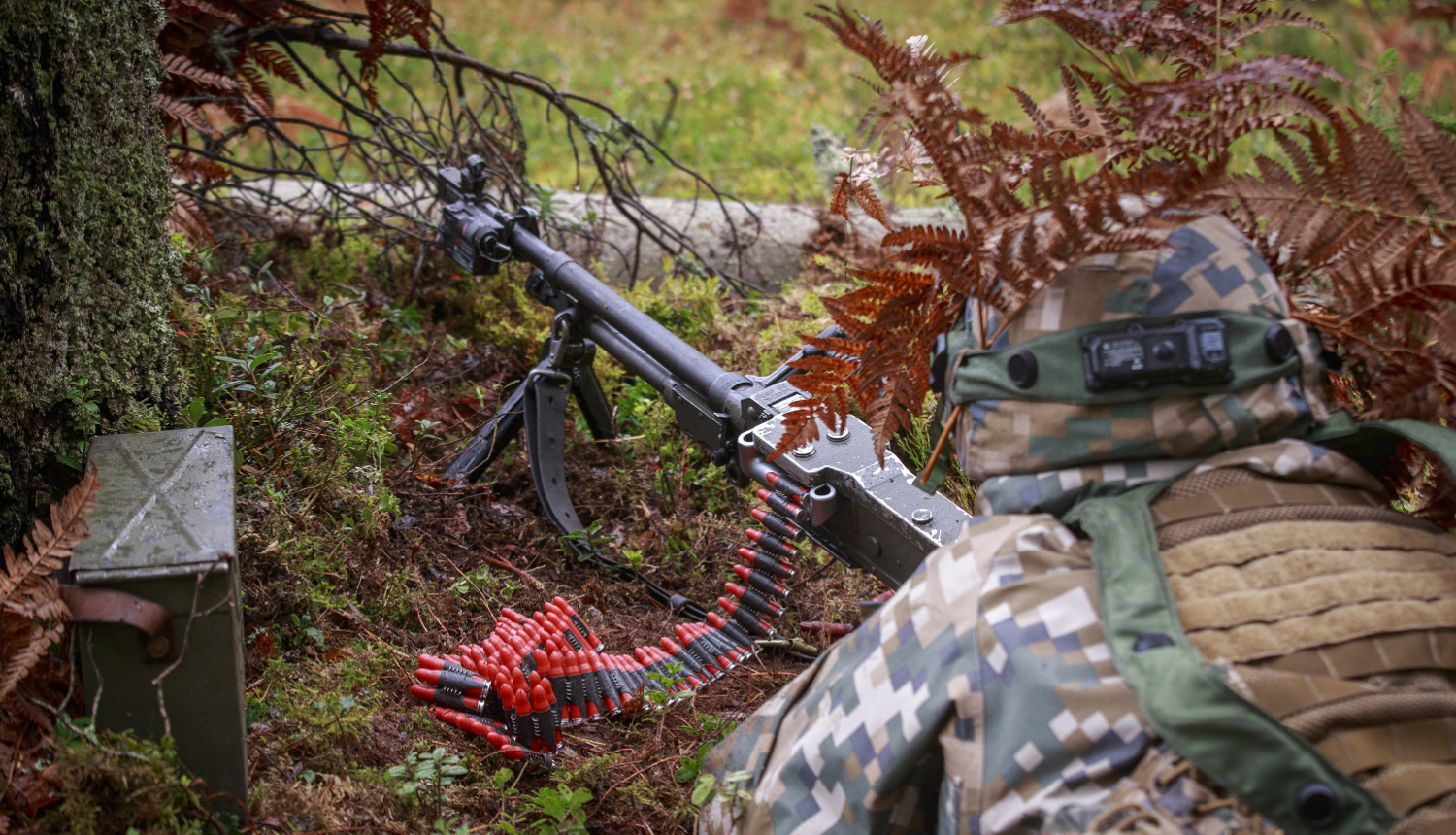 Attēlā: Zemessardzes 32.kājnieku bataljons mācībās “Namejs 2021”. Foto autors: Juris Gedušs.