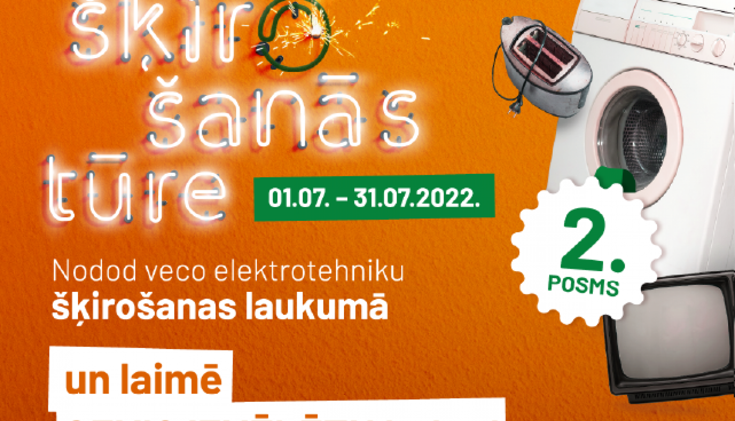 Aicina Ludzas iedzīvotājus nodot nevajadzīgo elektrotehniku un laimēt noderīgas balvas!