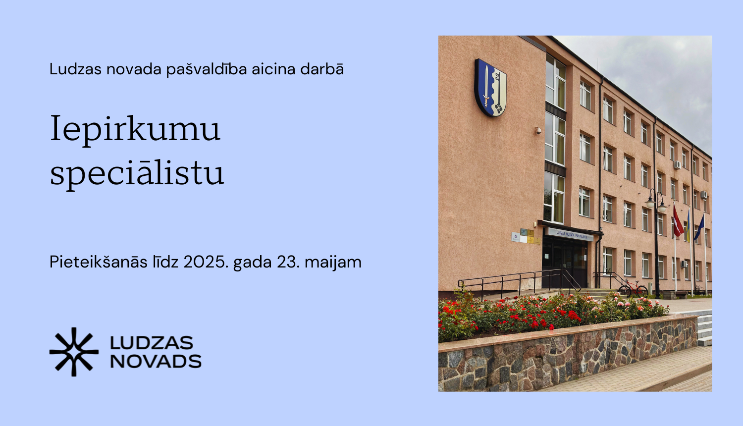 Ludzas novada pašvaldība izsludina konkursu uz iepirkumu speciālista amatu