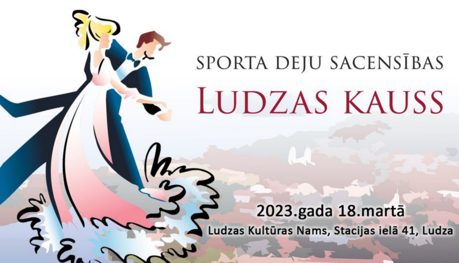 sporta deju sacensību afiša